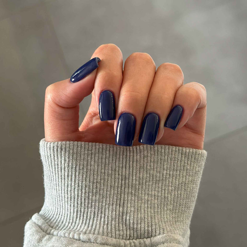 Dusk Navy Blue Nail Powder | Blue Nail Designs | GLAMRDiP ā GLAMRDiP Canada